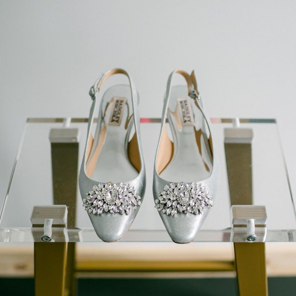 Badgley Mischka Shoes - Badgley Mischka Women's Page II Pump Silver 6.5